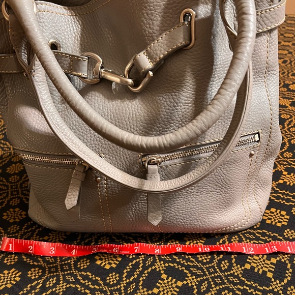 Cole Haan Gray Leather Handbag - EUC - Picture 9 of 10